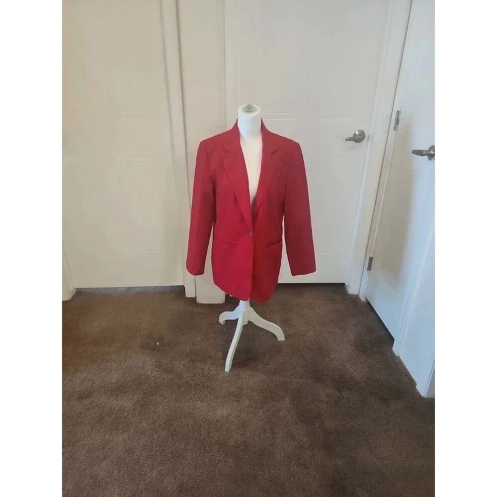 Dress barn power blazer in RED SZ 8